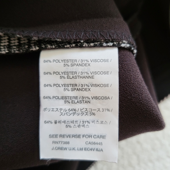 J. Crew Plaid fit & flare skirt, size 2 - Picture 6 of 8